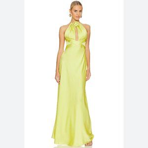 RONNY KOBO Wonder Maxi Dress In Yellow Citron Size 2
